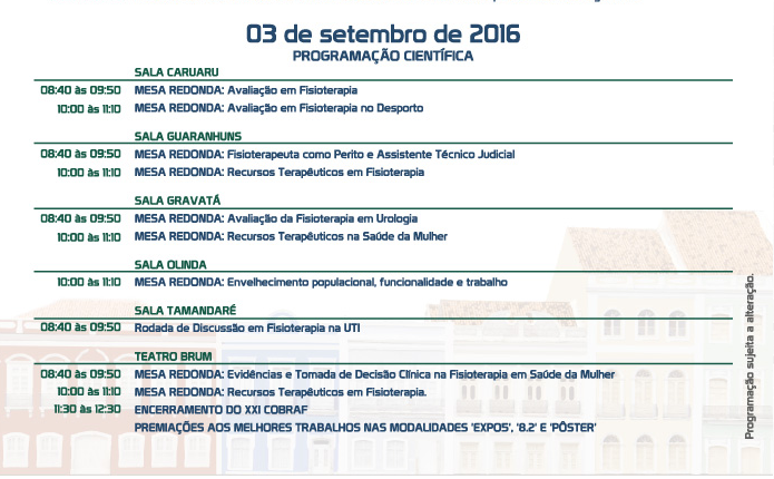 03 de setembro de 2016