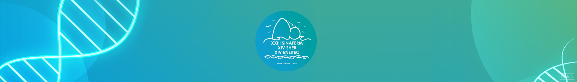 SINAFERM SHEB ENZITEC 2022 banner, in blue and green tones with the event logo in the center of the image