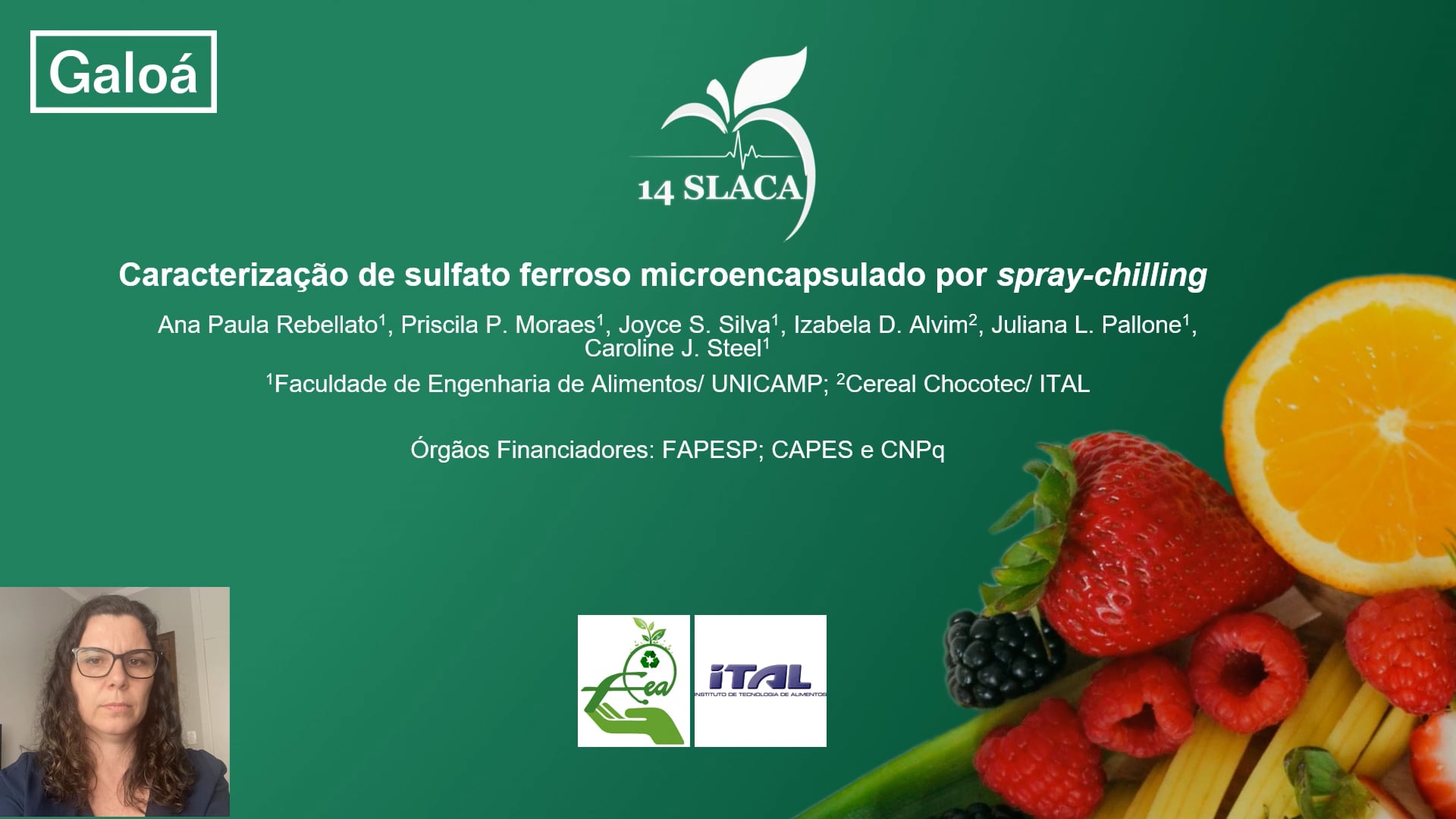 CARACTERIZAÇÃO DE SULFATO FERROSO MICROENCAPSULADO POR SPRAY CHILLING ...